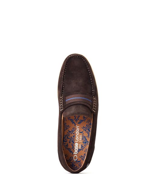 Base London Brown Drum Loafer for men