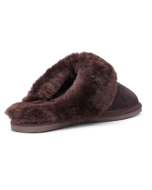 Hotter Brown Candy Slippers