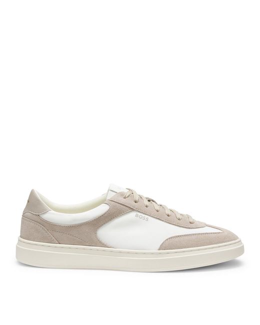 Boss White Low-Top Trainers for men