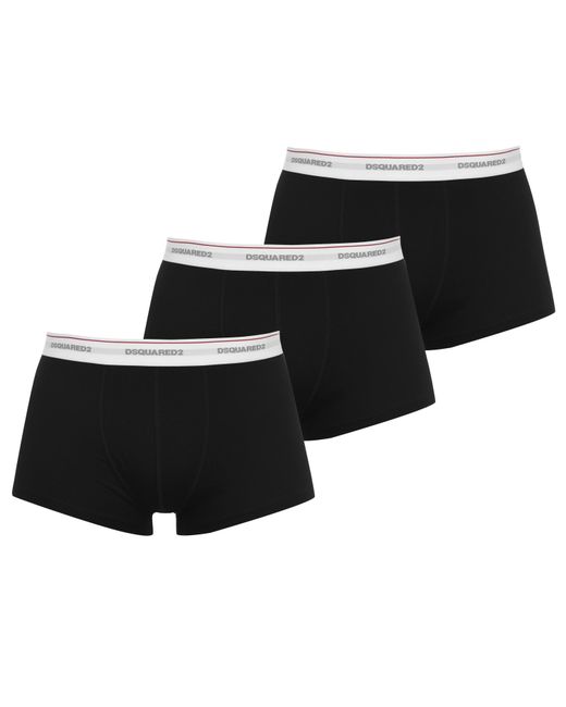 DSquared² Black 3-pack Boxer Briefs for men