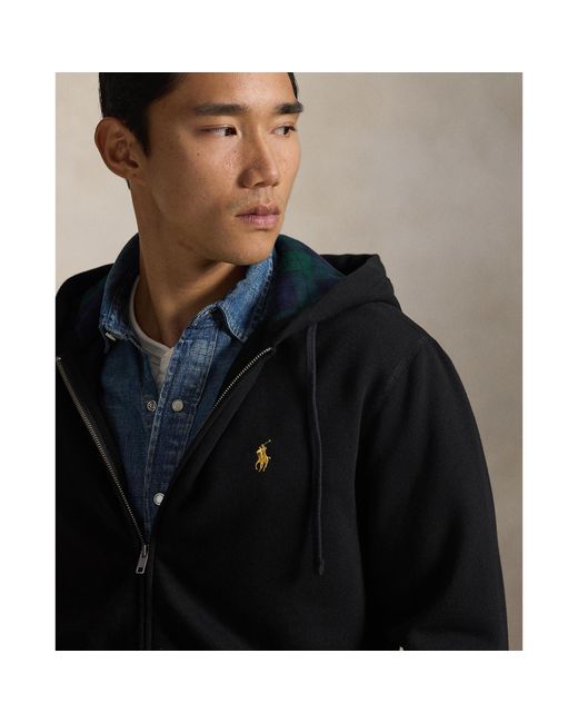 Polo Ralph Lauren Black Full-Zip Hoodie for men