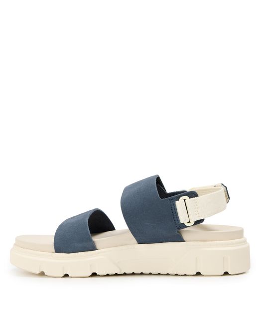 Timberland Blue Backstrap Flatform Sandals