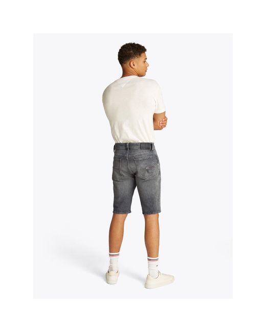 Tommy Hilfiger Gray Ronnie Denim Shorts for men