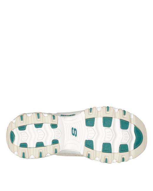 Skechers White Dlites1 Chunky Trainers
