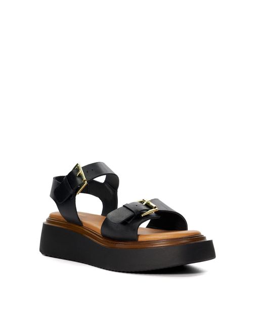 Dune Black Lowdown Sandal
