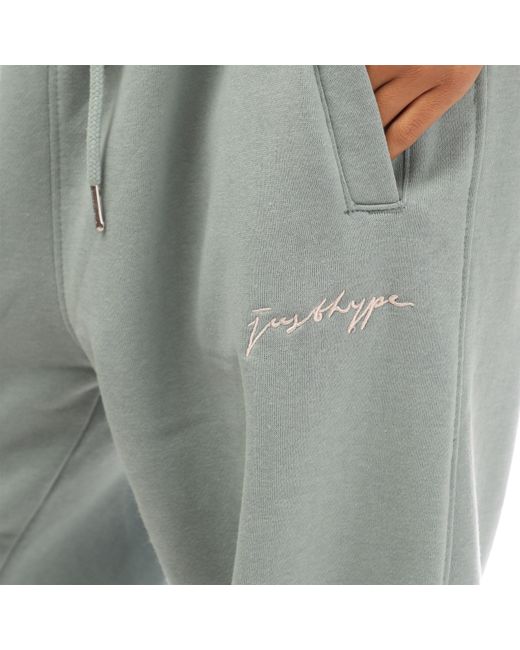 Hype Gray Adults Oversized Closed Hem Fleece Joggers