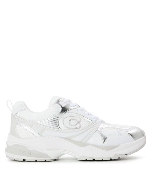 COACH White Mesh Chunky Trainers