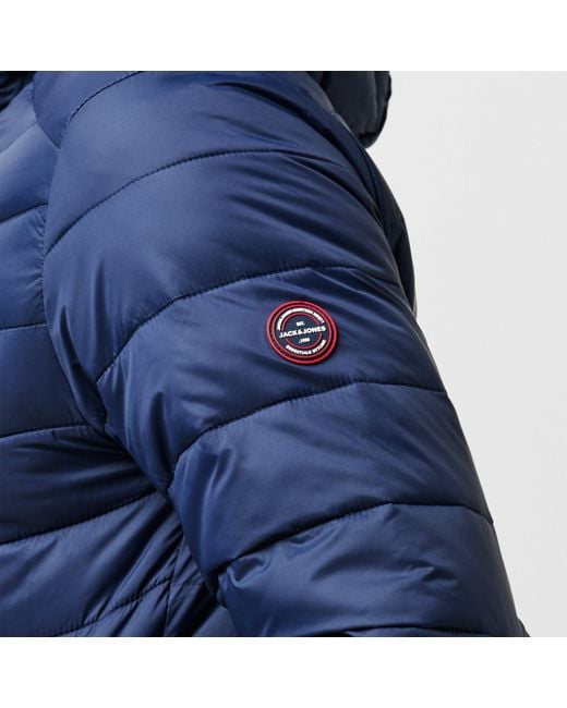 Jack & Jones Blue Sprint Insulated Medium Puffer Jacket for men