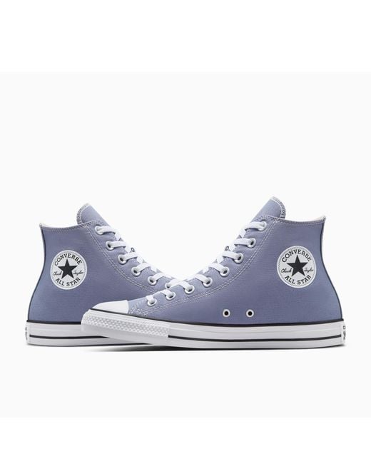 Converse Blue Adults Chuck Taylor All Star Canvas High-Top Trainers