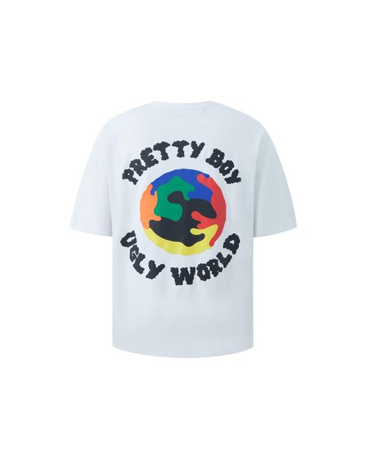PRETTY BOY UGLY WORLD White The Regular Fit T-Shirt for men