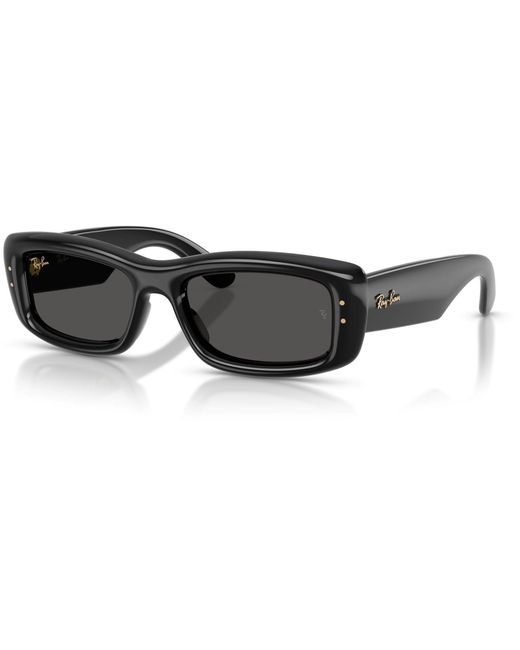 Ray-Ban Black Kiliane Puffer Rectangle Sunglasses