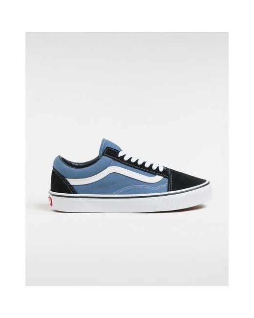 Vans Blue Old Skool Canvas Low Top for men