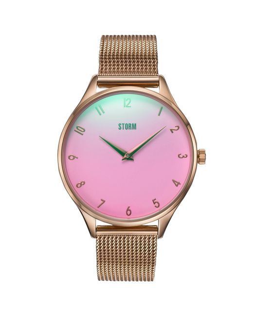 Storm Pink Reli Rose Stainless Steel Fashion Watch
