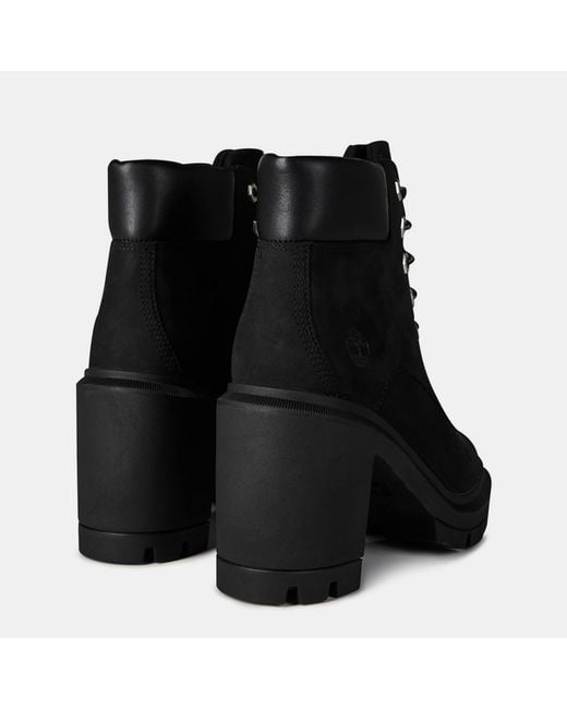 Timberland Black Allington Lace-Up Heeled Boots