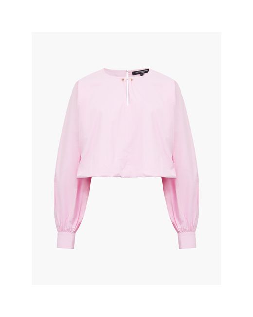 French Connection Pink Cambria Long Sleeve Blouse