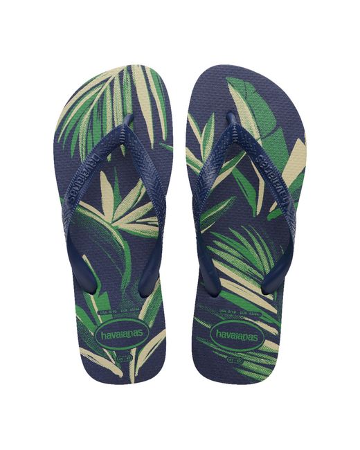 Havaianas Blue Aloha Flip Flops for men