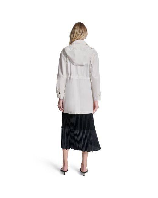 DKNY Gray Rain Anorak Jacket