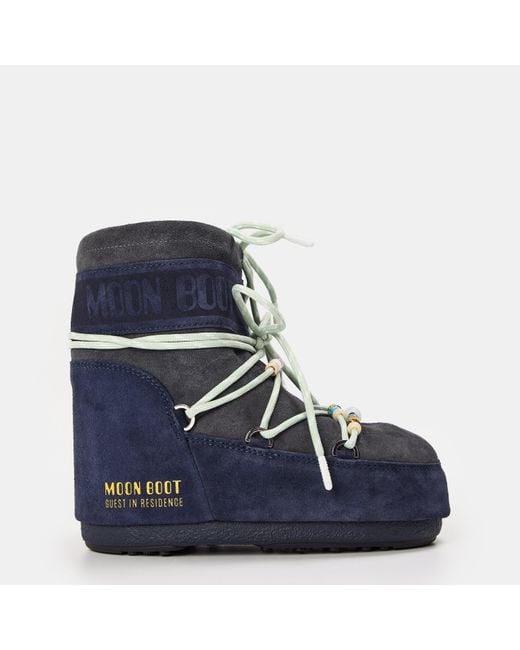 Moon Boot Blue Snow Boots