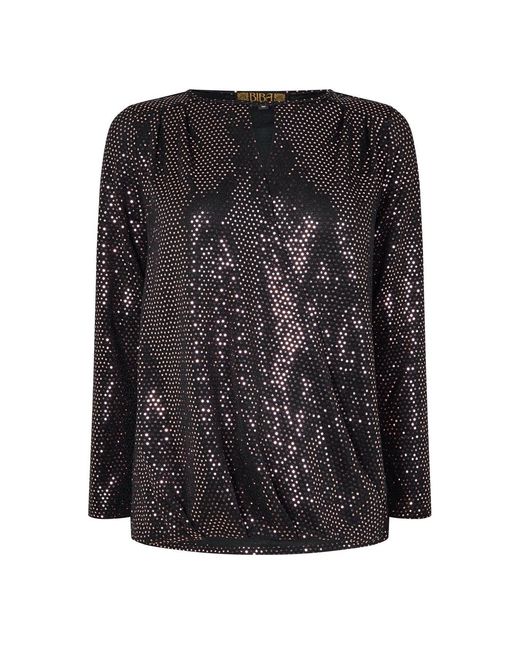 Biba Black Sparkle Top
