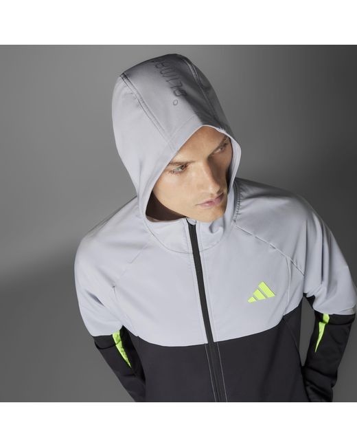 Adidas Blue Climacool Tech Apparel Track Top for men