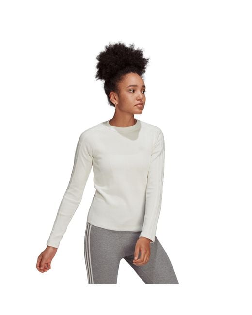 Adidas Originals Gray Waffle Long-Sleeve T-Shirt