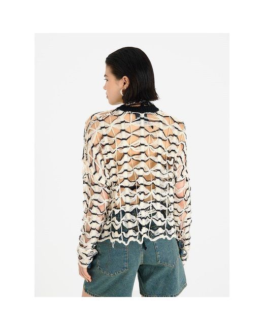 The Ragged Priest Multicolor Craft Knit Crew Neck Jumper