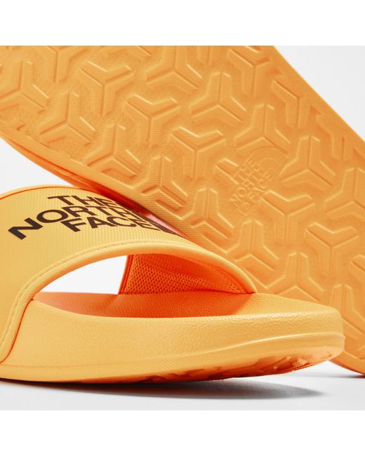 The North Face Yellow Base Camp Pool Sliders for men