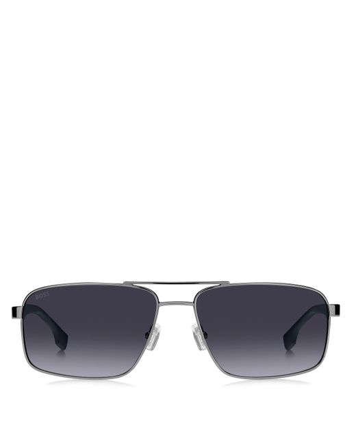 Boss Blue Round Sunglasses for men