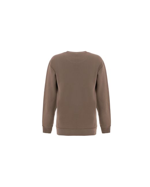 Firetrap Brown Crew Sweater for men
