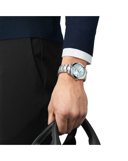 Tissot Metallic Stainless Steel Water Resistant Analogue Quartz Watch for men