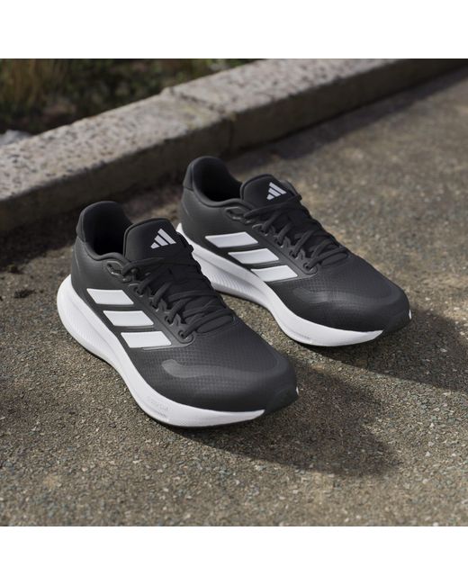 Adidas Black Run Falcon 5 Trainers for men