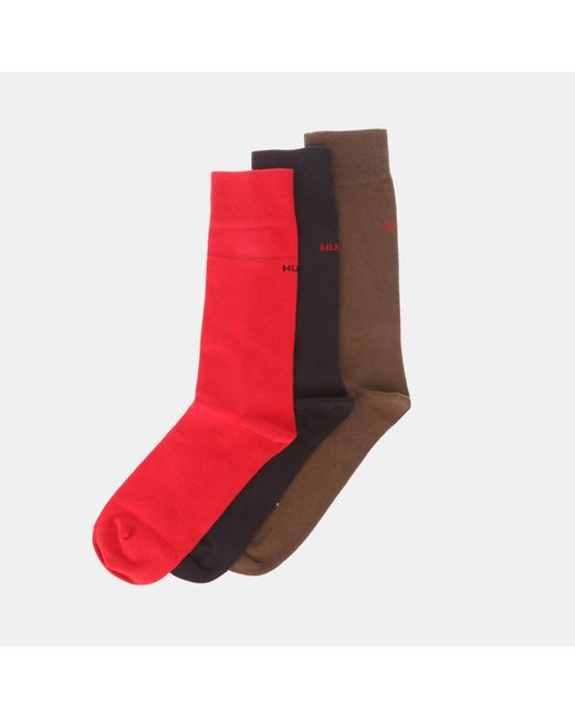 HUGO Red 3 Pack Of Logo Socks for men