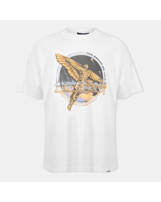 Represent White Rep Golden Tour Oversized T-Shirt for men