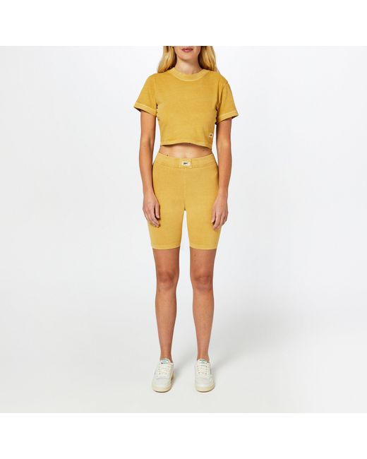 Reebok Yellow Jersey Jogger Shorts