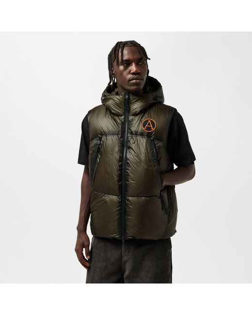 ARCTIC ARMY Green Cryoshell Insulated Heavyweight Gilet for men