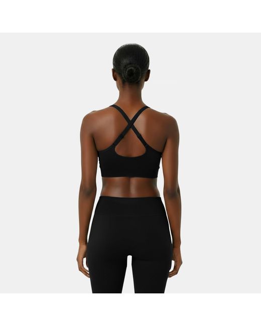 Usa Pro Black Up Seamless Adjustable Sports Bra