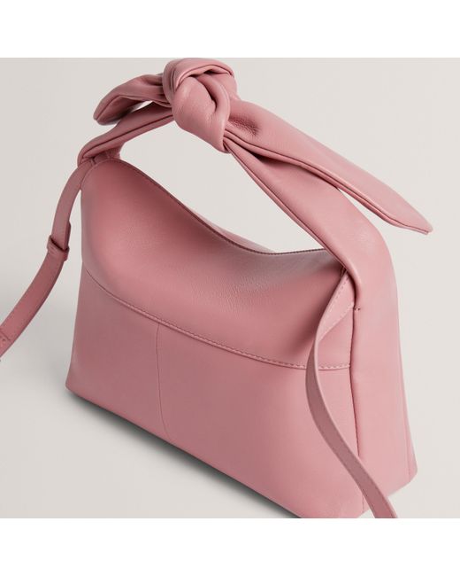 Ted Baker Pink Knot Bow Slouch Bag