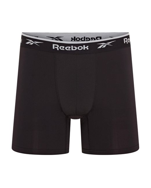 Reebok Gray 3 Pack Performance Boxer Shorts for men