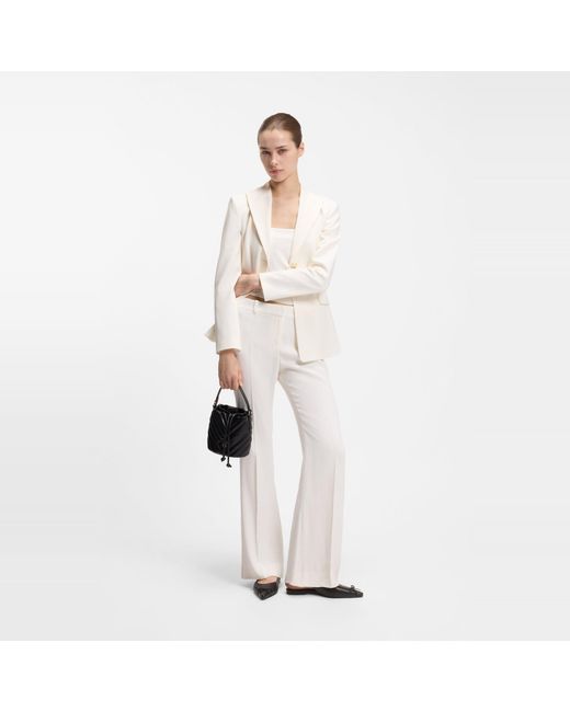HUGO White Flared Trousers
