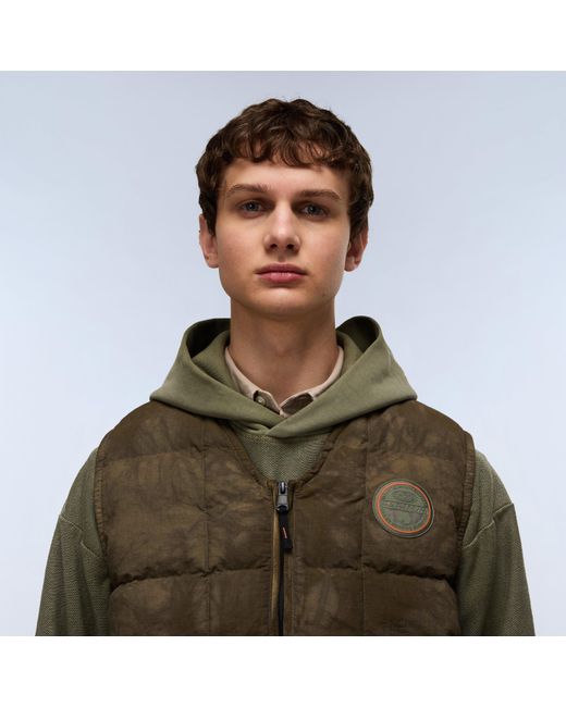 Napapijri Brown Vajolet Quilted Gilet for men