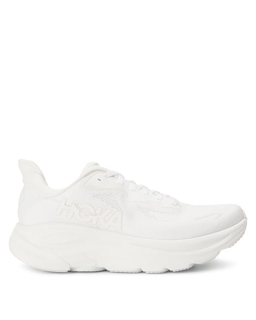 Hoka One One White Clifton 10 Everyday Neutral Road Running Shoes
