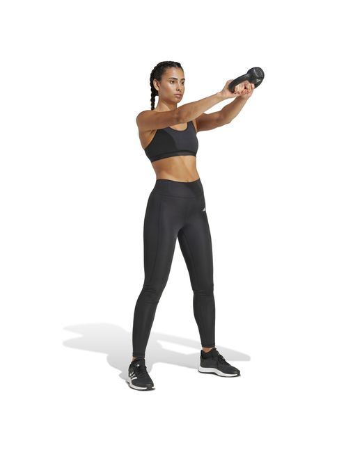 Adidas Blue Medium Impact Non Wired Sports Bra