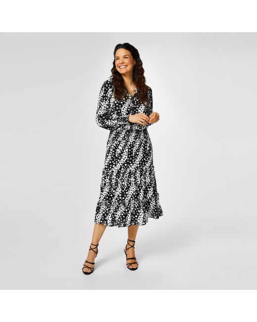 Biba Black Tiered Dress