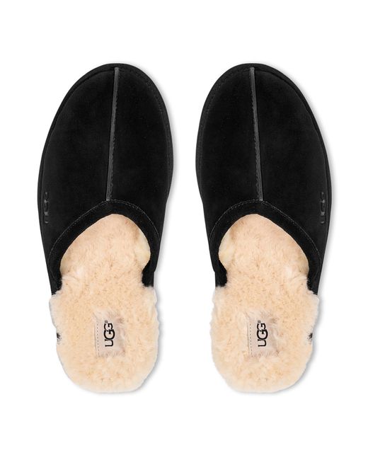 Ugg Black Scuff Shearling-lined Mule Slippers for men