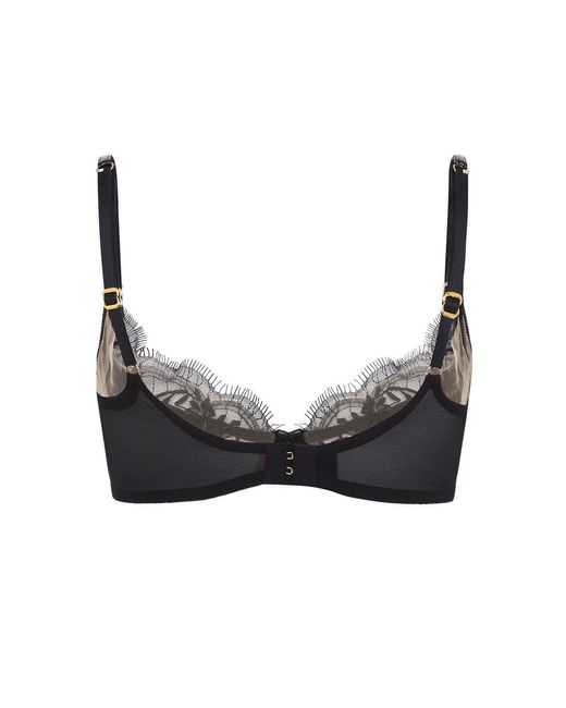 Agent Provocateur Black Alyss Plunge Underwired Bra
