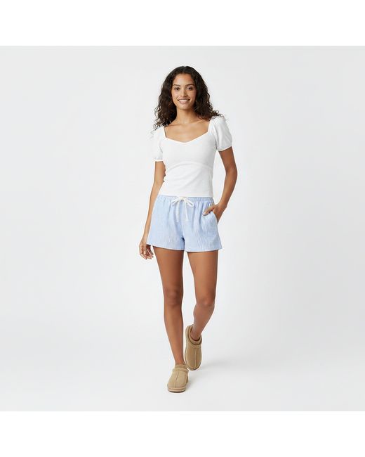 Jack Wills Blue Linen Shorts
