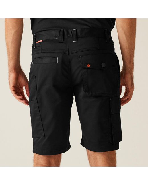Regatta Black Heroic Cargo Shorts for men