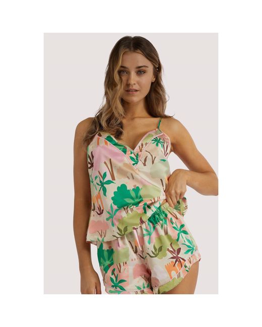 Playful Promises Green Alja Horvat Recycled Abstract Print Cami Top