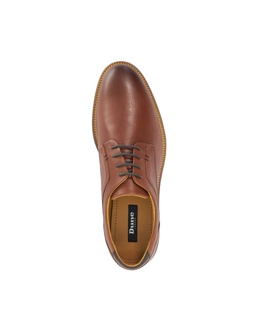 Dune Brown Derby Shoes for men