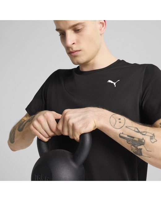 PUMA Black M Tad Essentials Solid Cat Tee (Lc T-Shirt for men